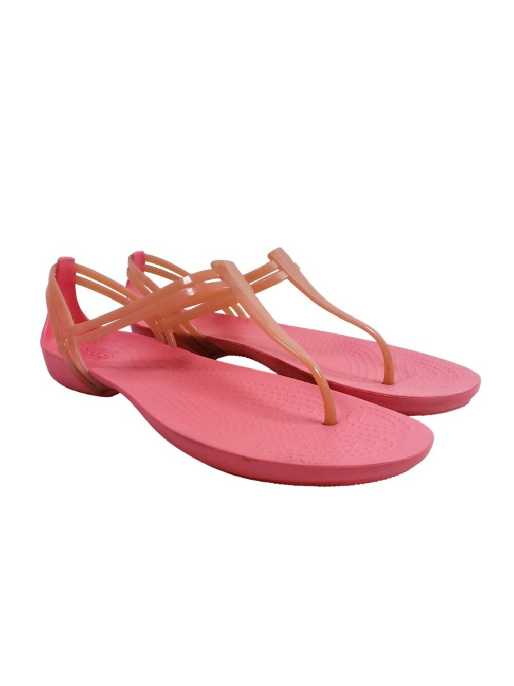 Crocs Isabella Womens Size 10 Pink T-Strap Sandals